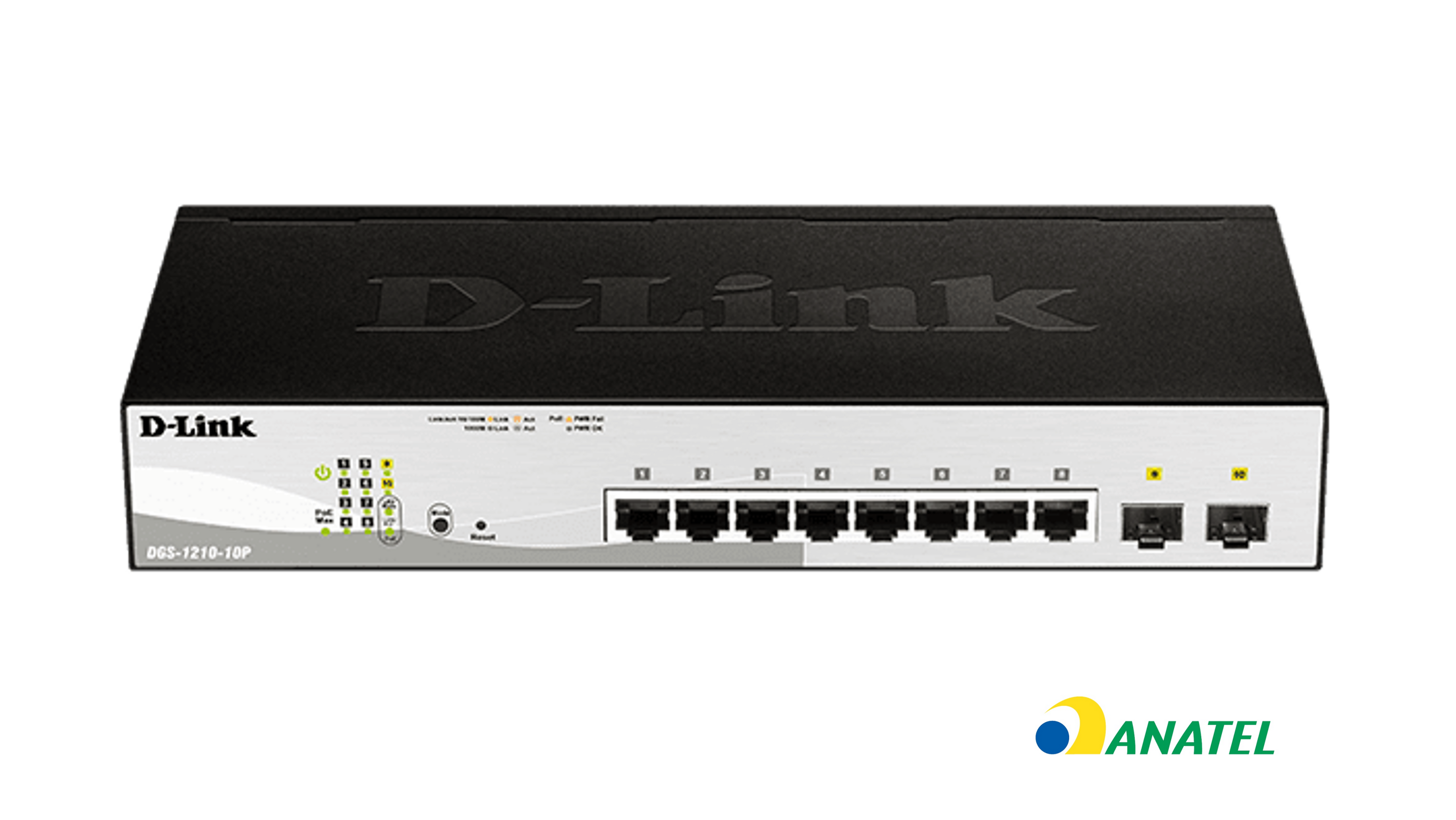 Switch D-Link de 8 portas - DGS-1210-10P